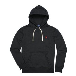 NWT Polo Ralph Lauren Men's Classic Fleece Hoodie with Pony Logo Black MSRP 148